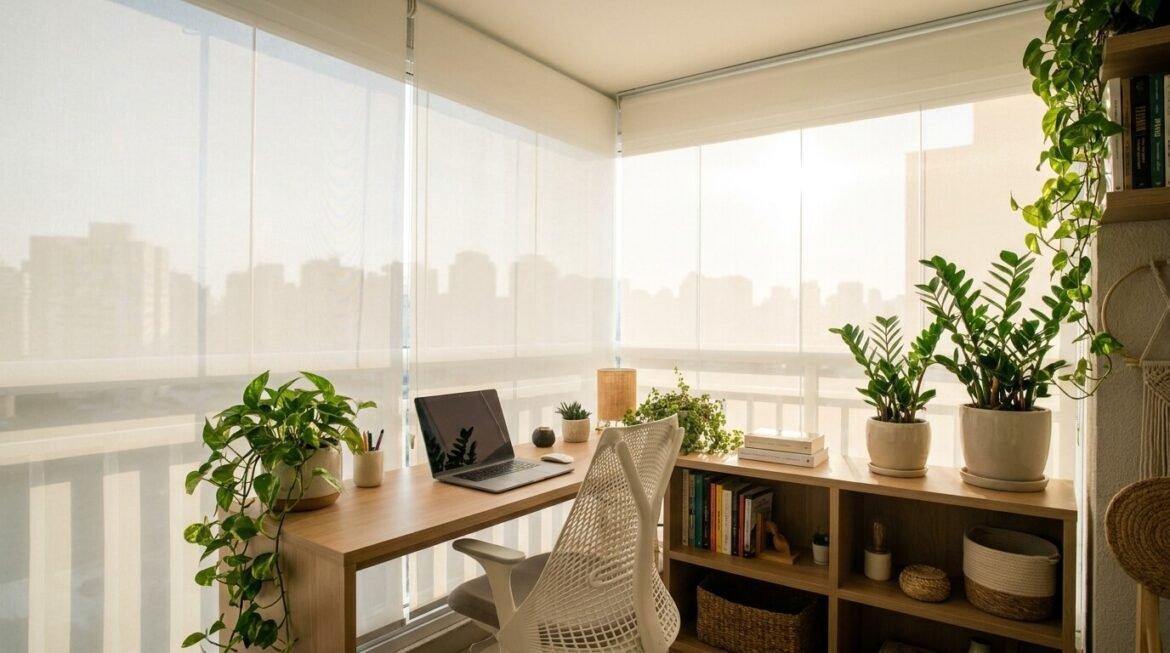 home office na varanda