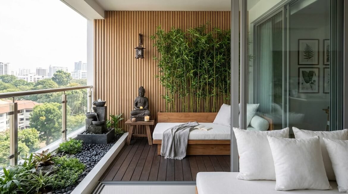 espaço zen na varanda